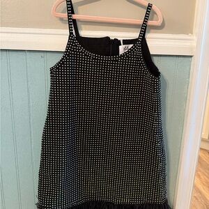 Lola + The Boys Black Dress with White Accents